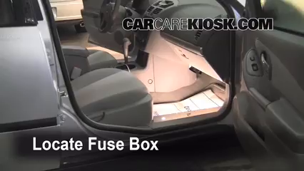 Interior Fuse Box Location: 2004-2008 Chevrolet Malibu - 2005 Chevrolet